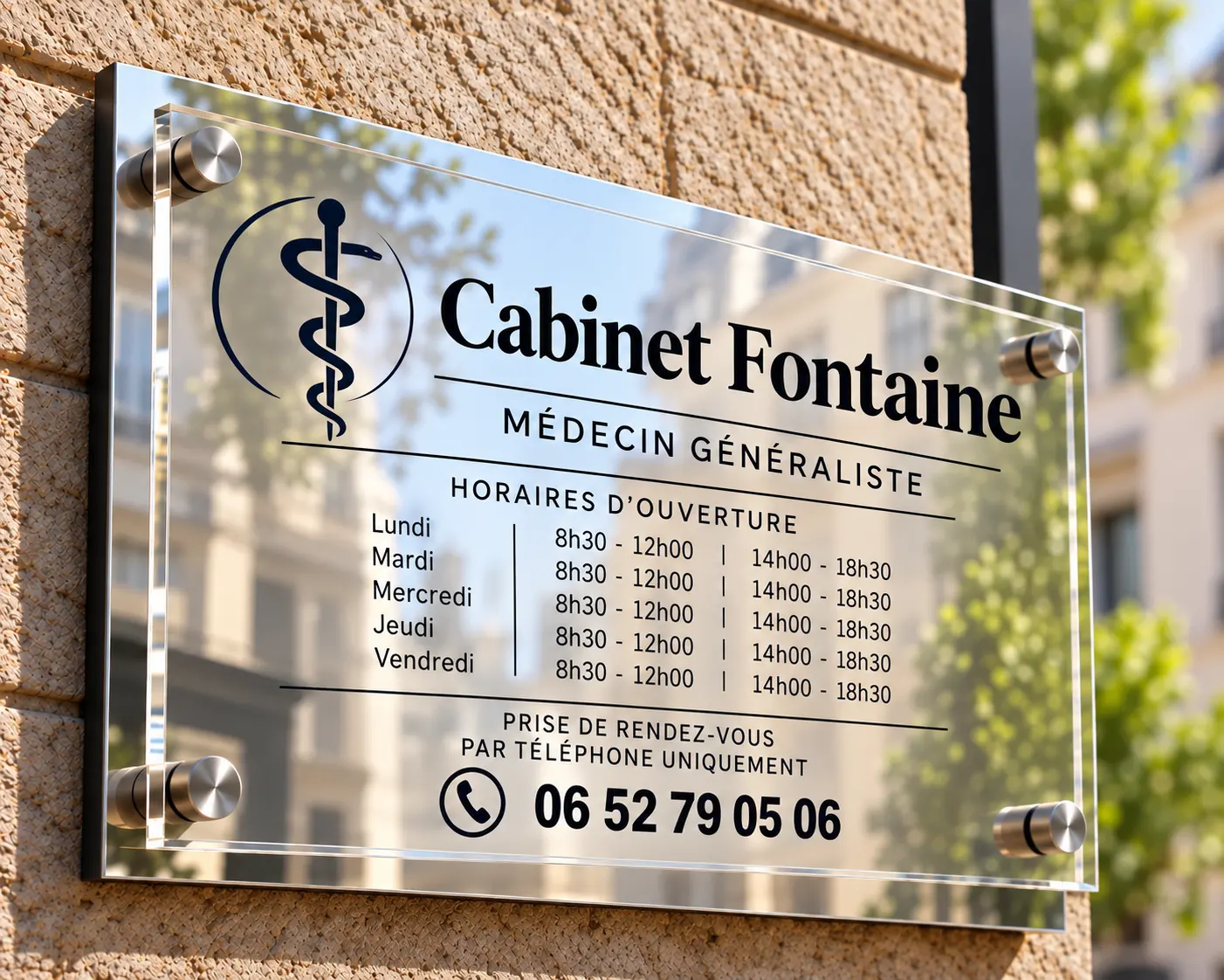 La plaque assemblée