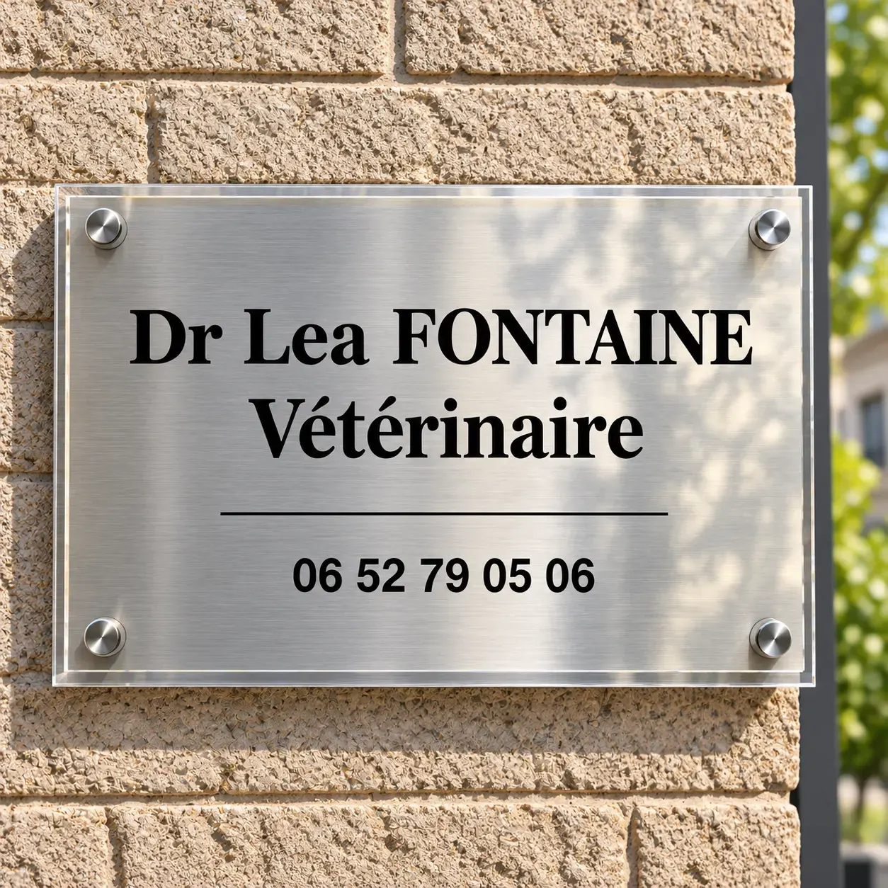 La plaque assemblée